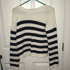 Striped knit sweater